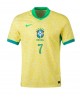 Günstige Brasilien Vinicius Junior #7 Heimtrikot Copa America 2024 Kurzarm